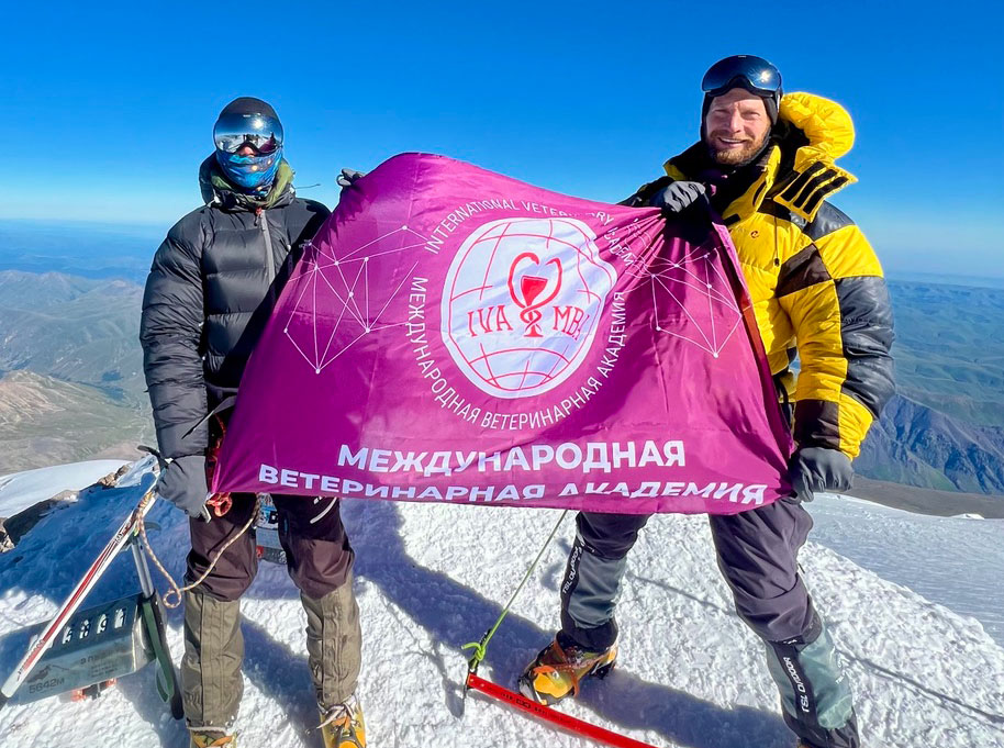 Флаг МВА поднят на вершине Эльбруса