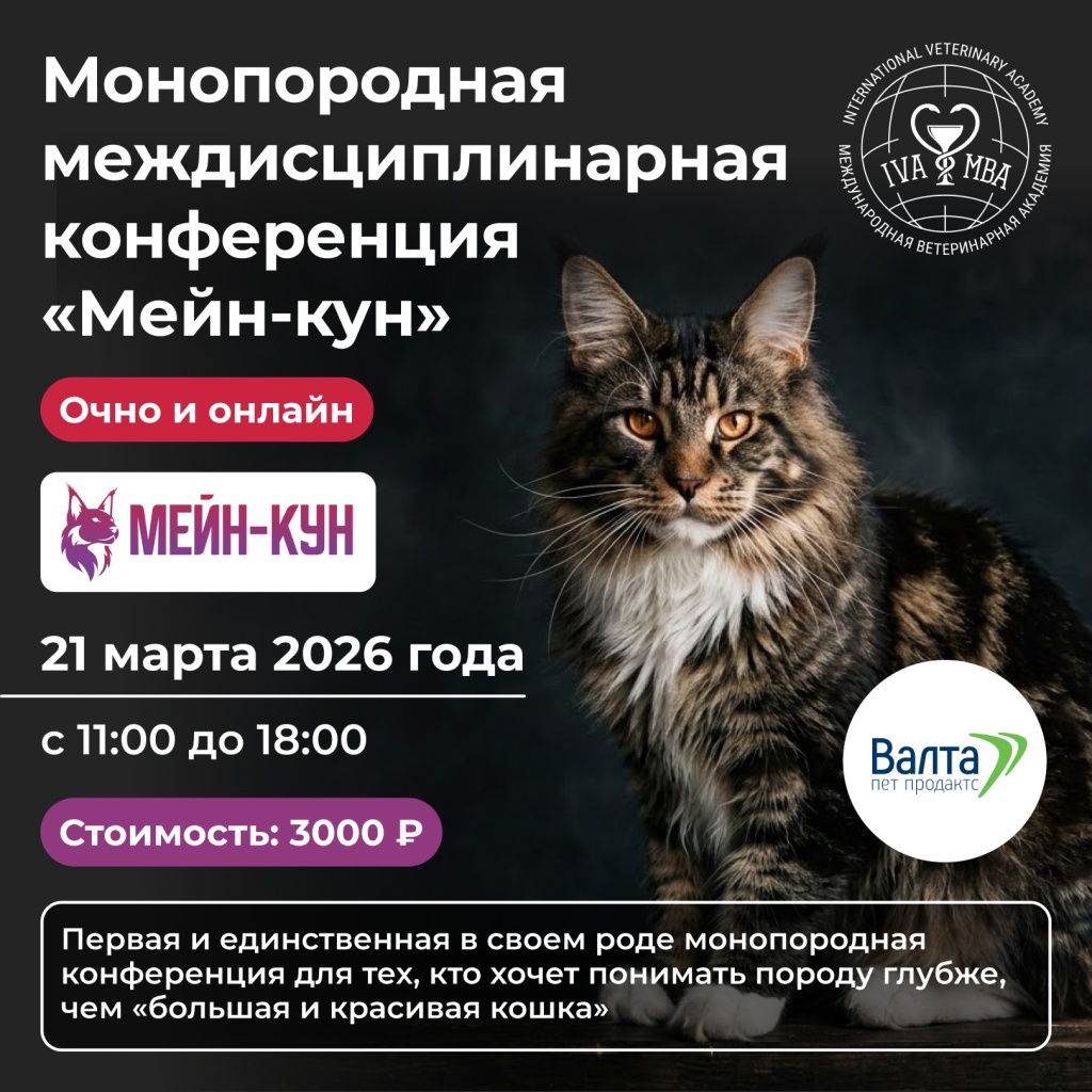 21 марта состоится  монопородная междисциплинарная конференция «Мейн - кун»